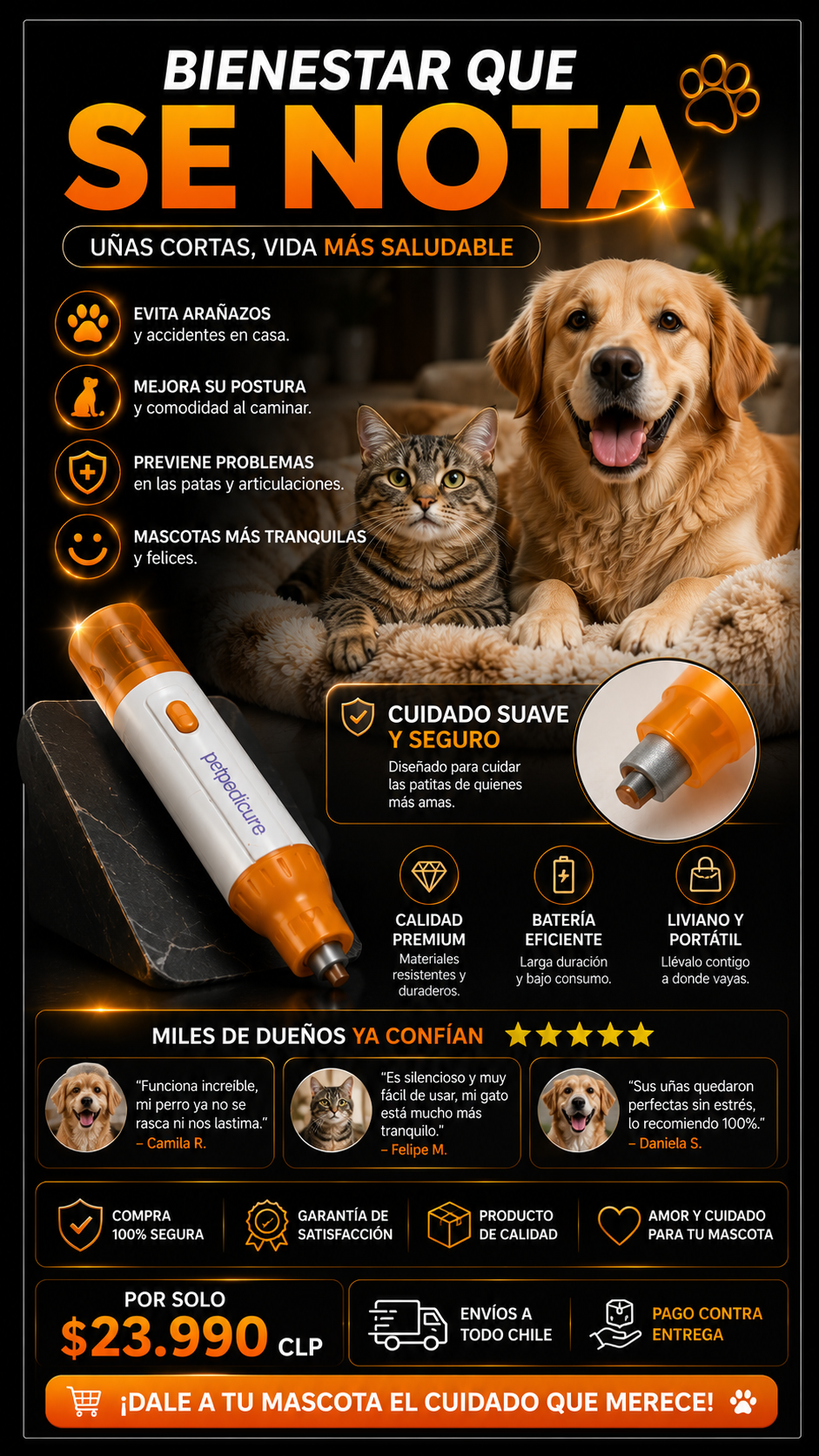 Cortador de Uñas para mascota