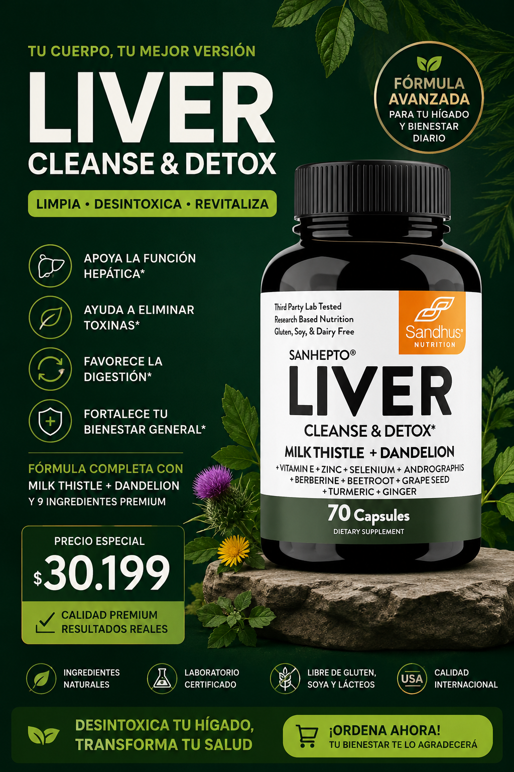 Liver Cleanse & Detox 70 CAPS