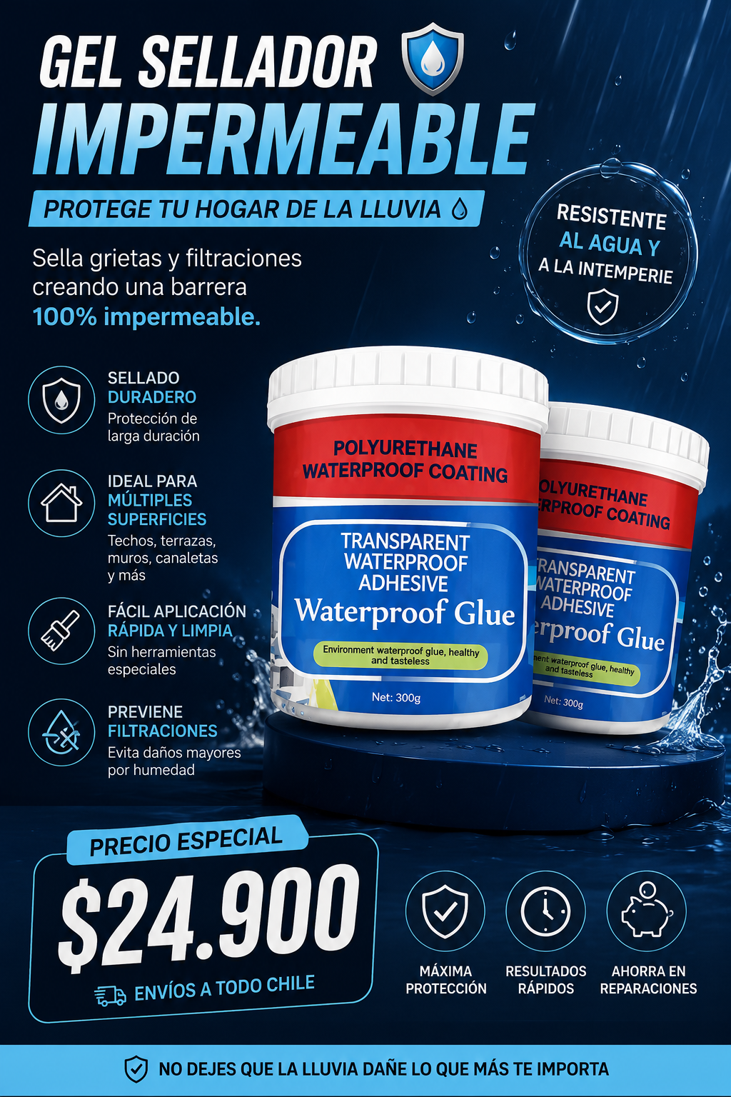 X - GEL SELLADOR IMPERMEABLE 300GR